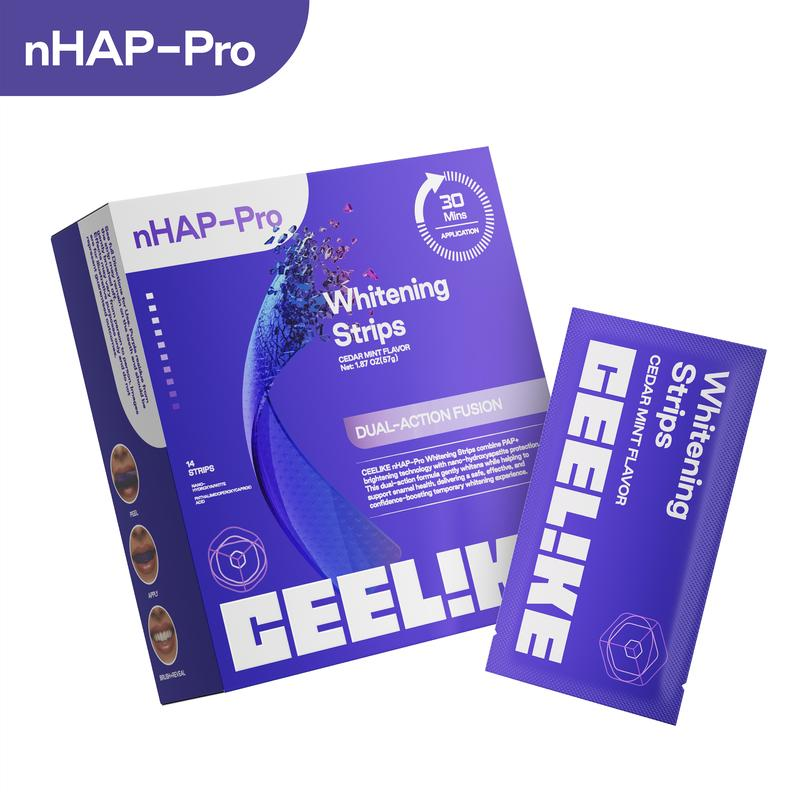 Teeth Whitening Street - Purple Teeth Whitening Strips 14pcs Enamel
