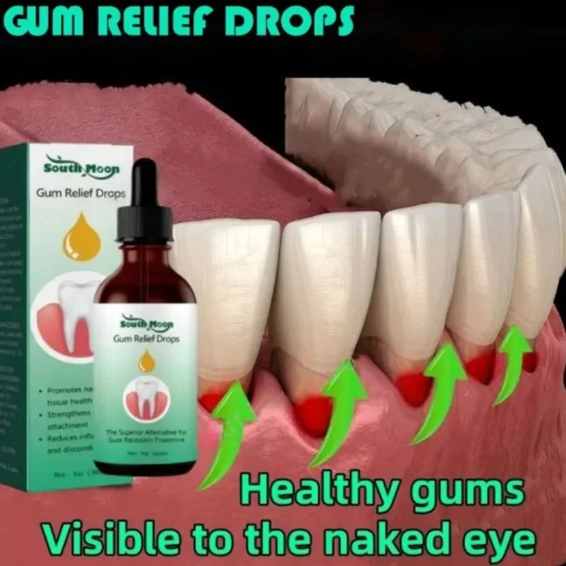 Teeth Whitening Paste - Gum Repair Drops Relieve Receding Gingival