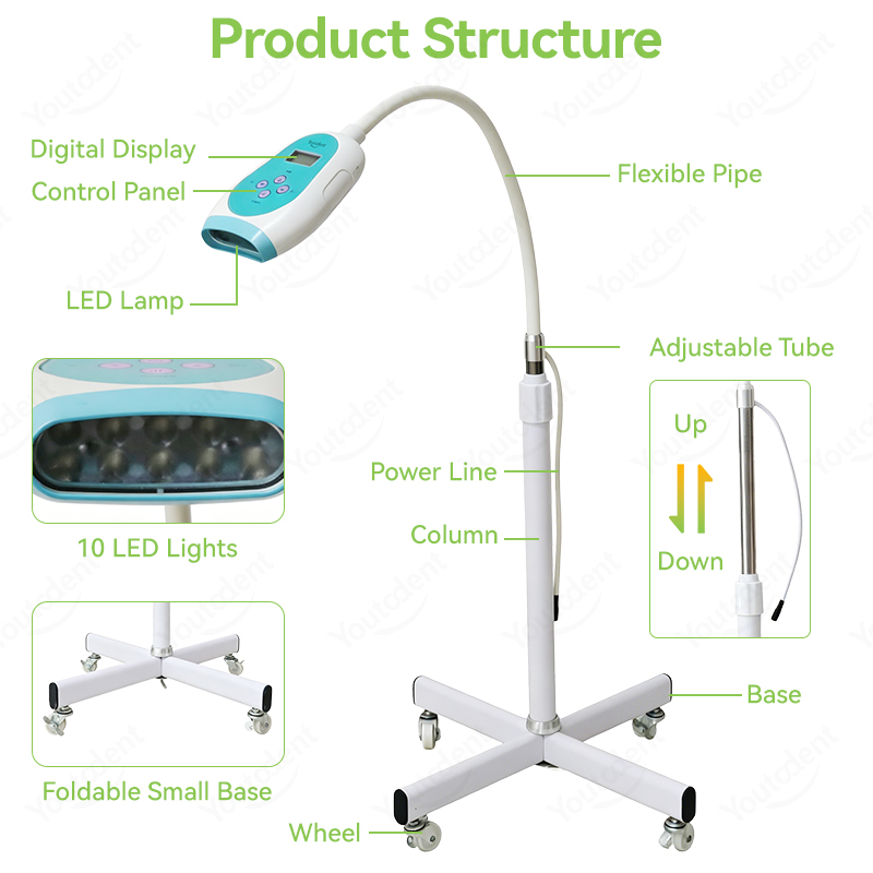 50W Dental Touch Screen 3 Colo - Teeth Whitening With Light 评论和价格