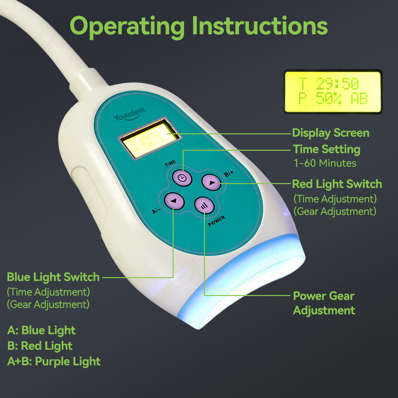 50W Dental Touch Screen 3 Colo - Teeth Whitening With Light 评论和价格