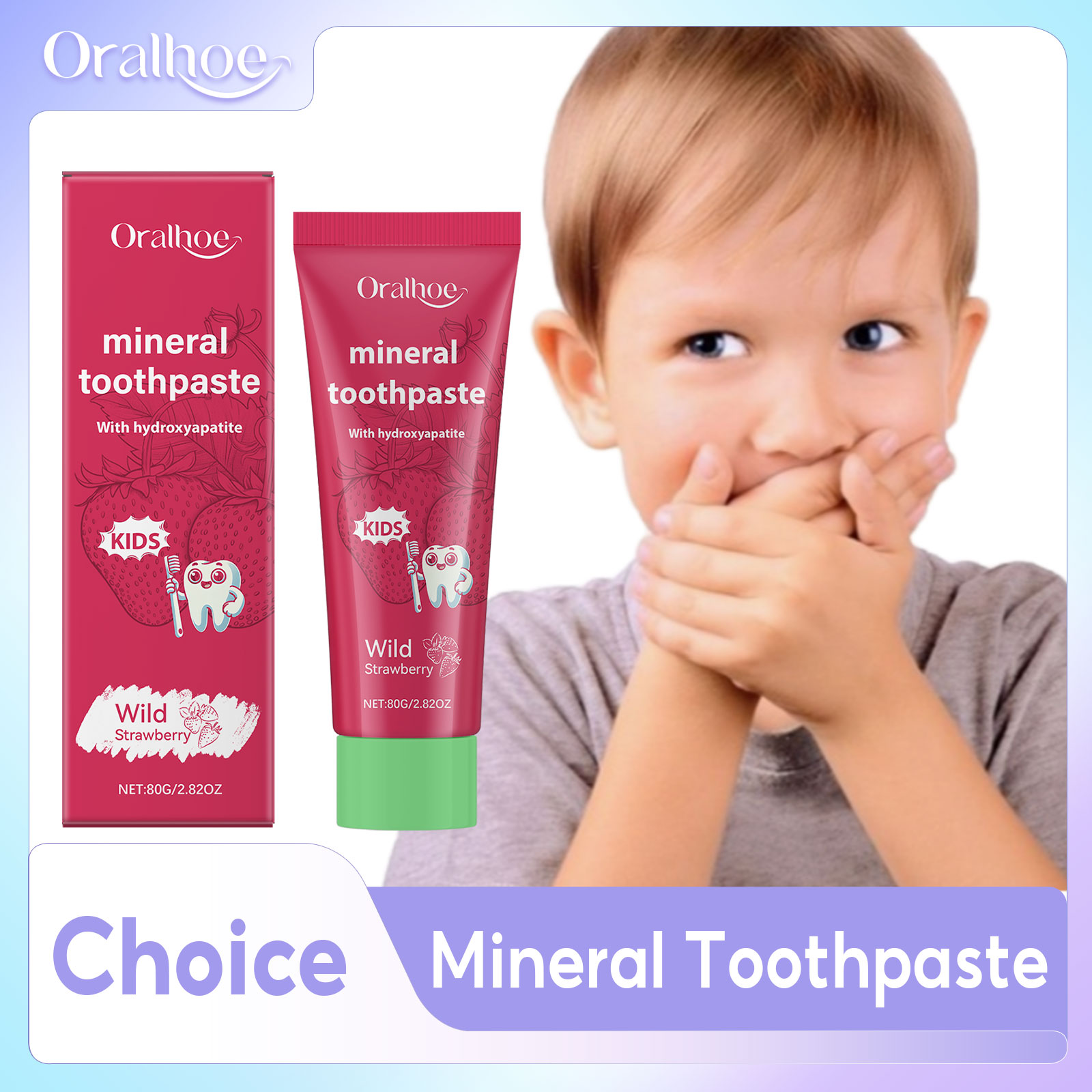 Oralhoe Kids Toothpaste Clean  - Hydroxyapatite Toothpaste 评论和价格