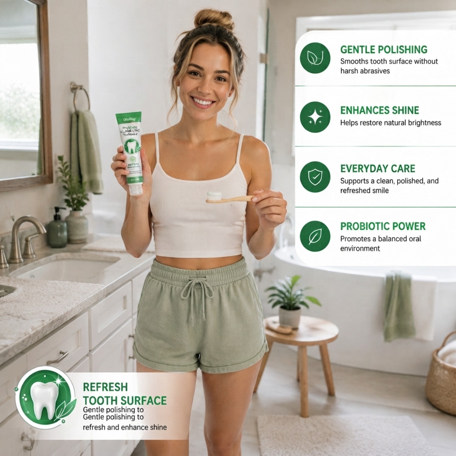 Probiotic & Mint Toothpaste fo - Teeth Whitening Paste 评论和价格
