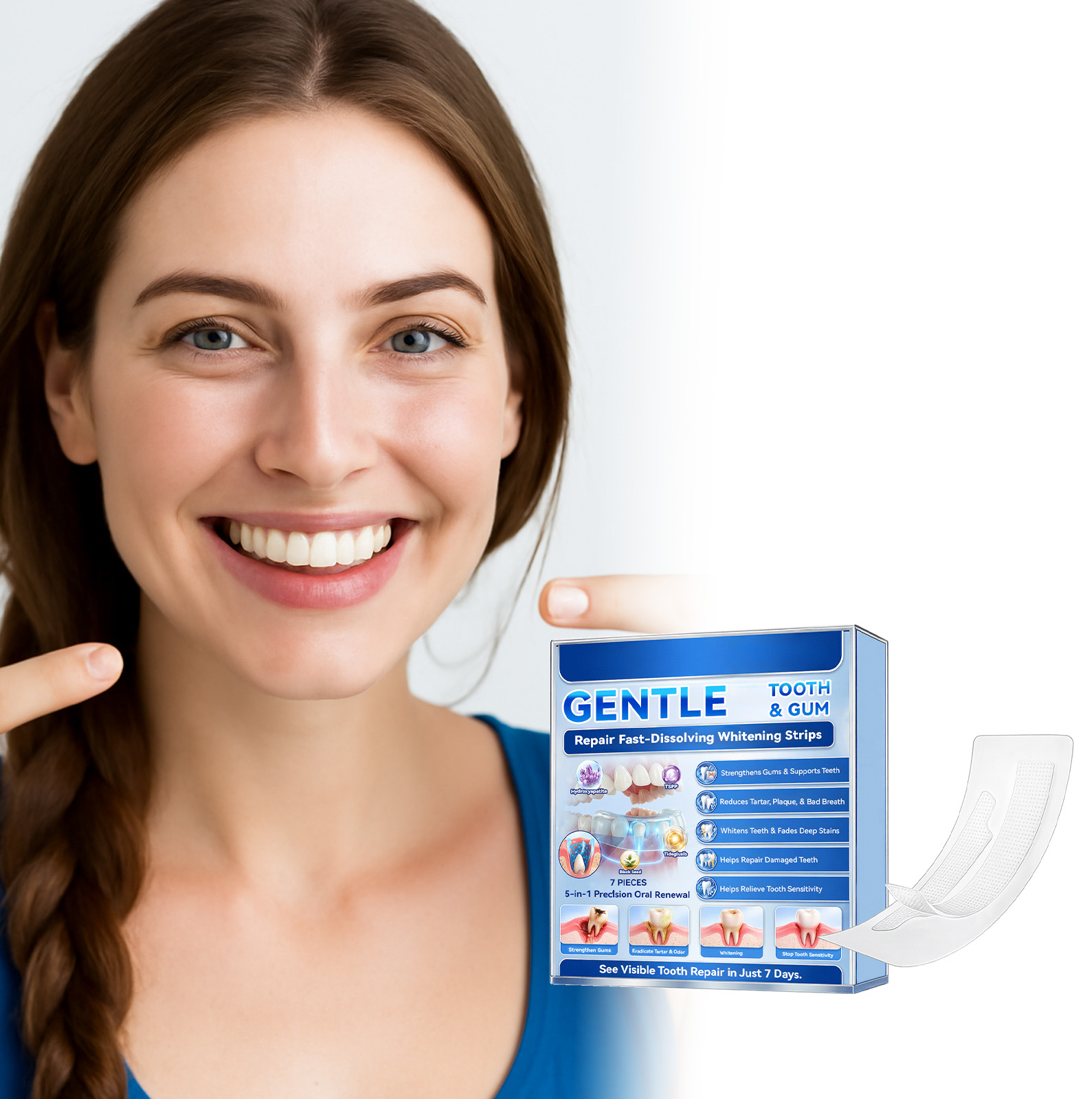 Teeth Whitening Strips Fast Re - Teeth Whitening Strips 评论和价格