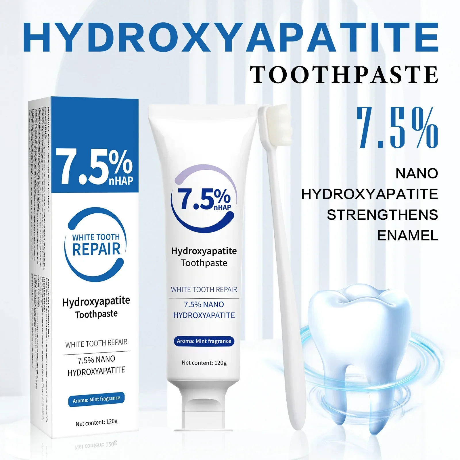 Toothpaste & Whitening Pen Kit - Hydroxyapatite Toothpaste 评论和价格