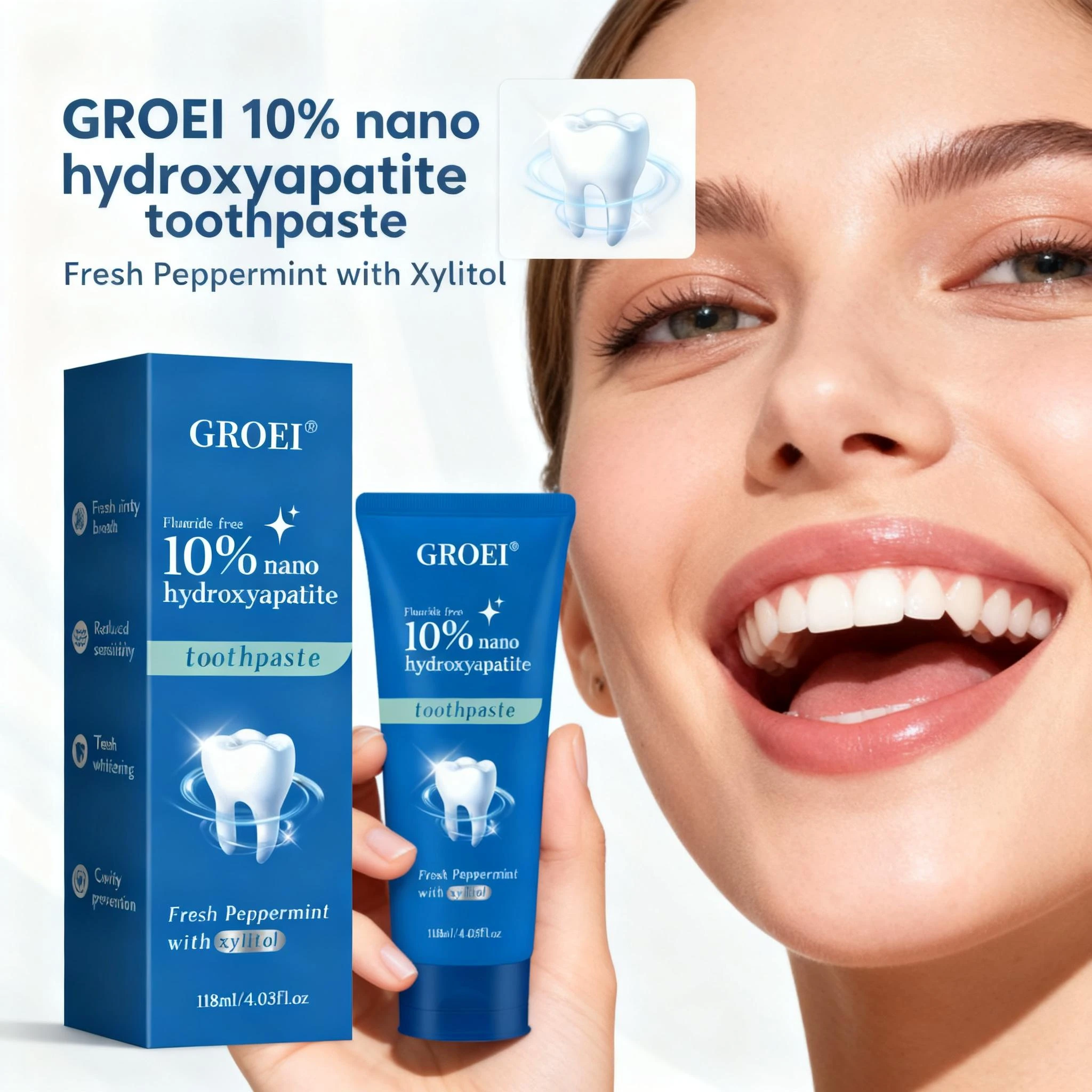 Cavity Prevention Xylitol Toot - Hydroxyapatite Toothpaste 评论和价格