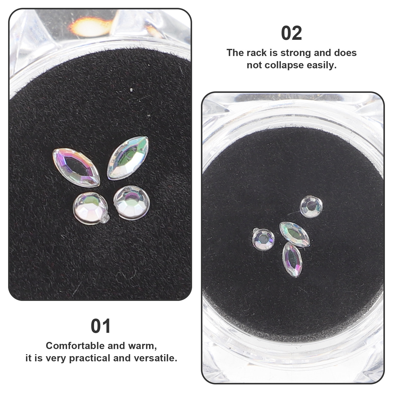 1Set Rhinestone Tooth Gems Kit - Tooth Gem Kit 评论和价格