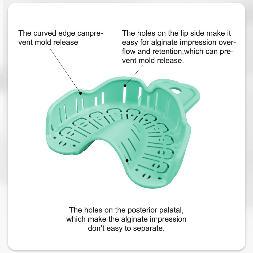 6pcs Dental Implant Tray Green - Teeth Whitening Tray 评论和价格