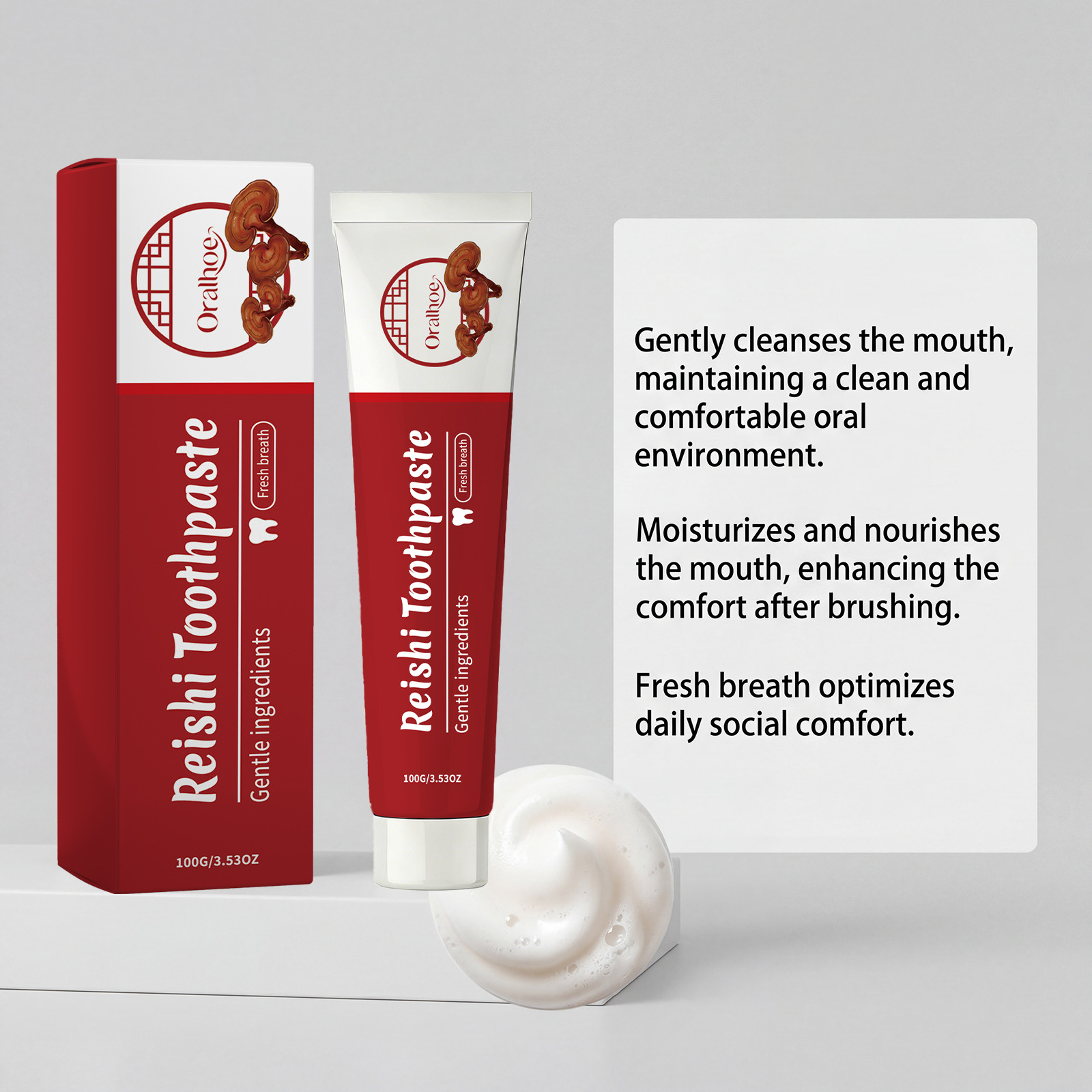 Lingzhi Herbal Toothpaste Teet - Teeth Whitening Paste 评论和价格