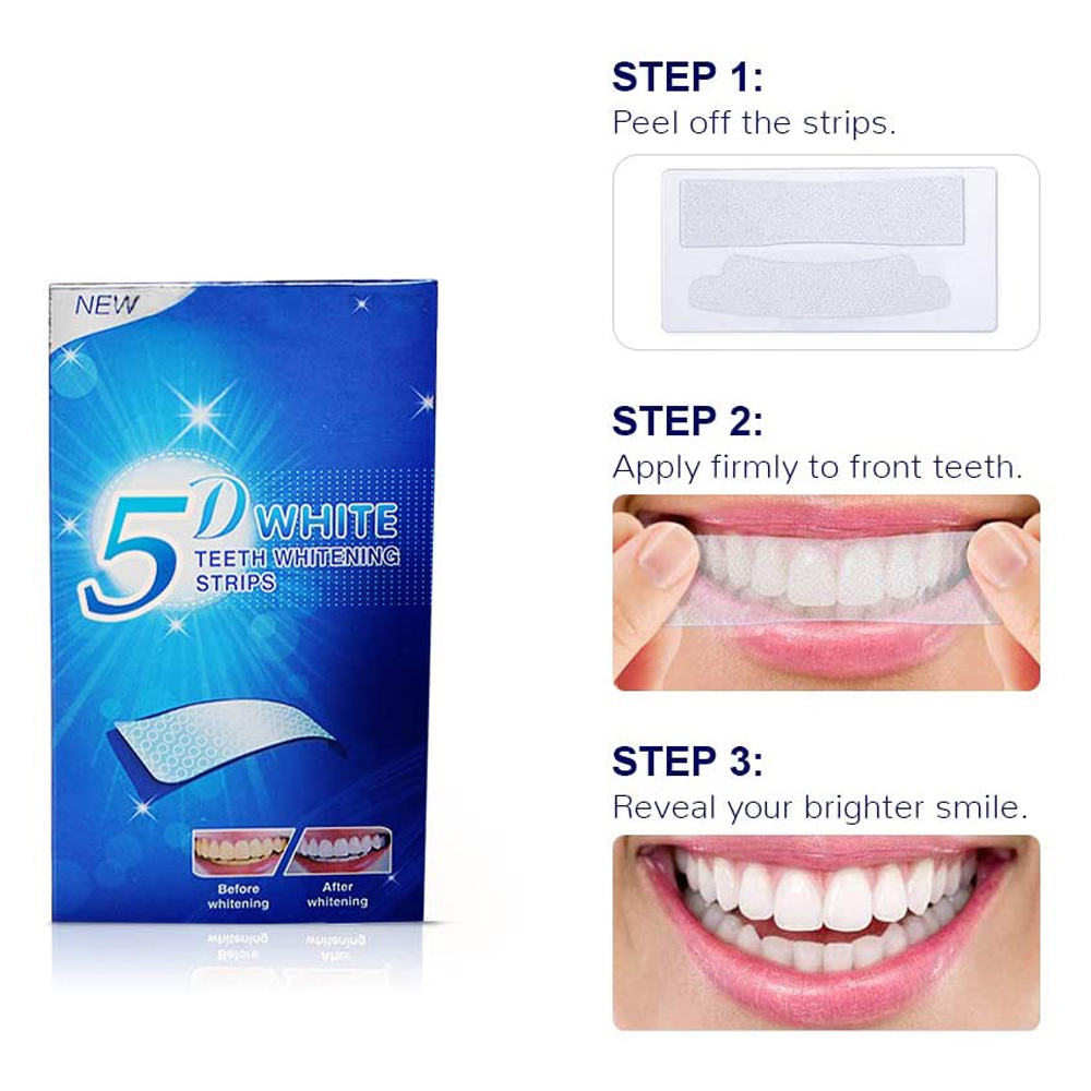 5D White Teeth Whitening Strip - Teeth Whitening Street 评论和价格