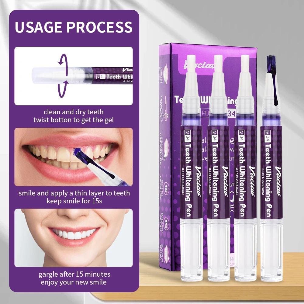 Vaclav V34 Purple Teeth Whiten - Teeth Whitening Paste 评论和价格