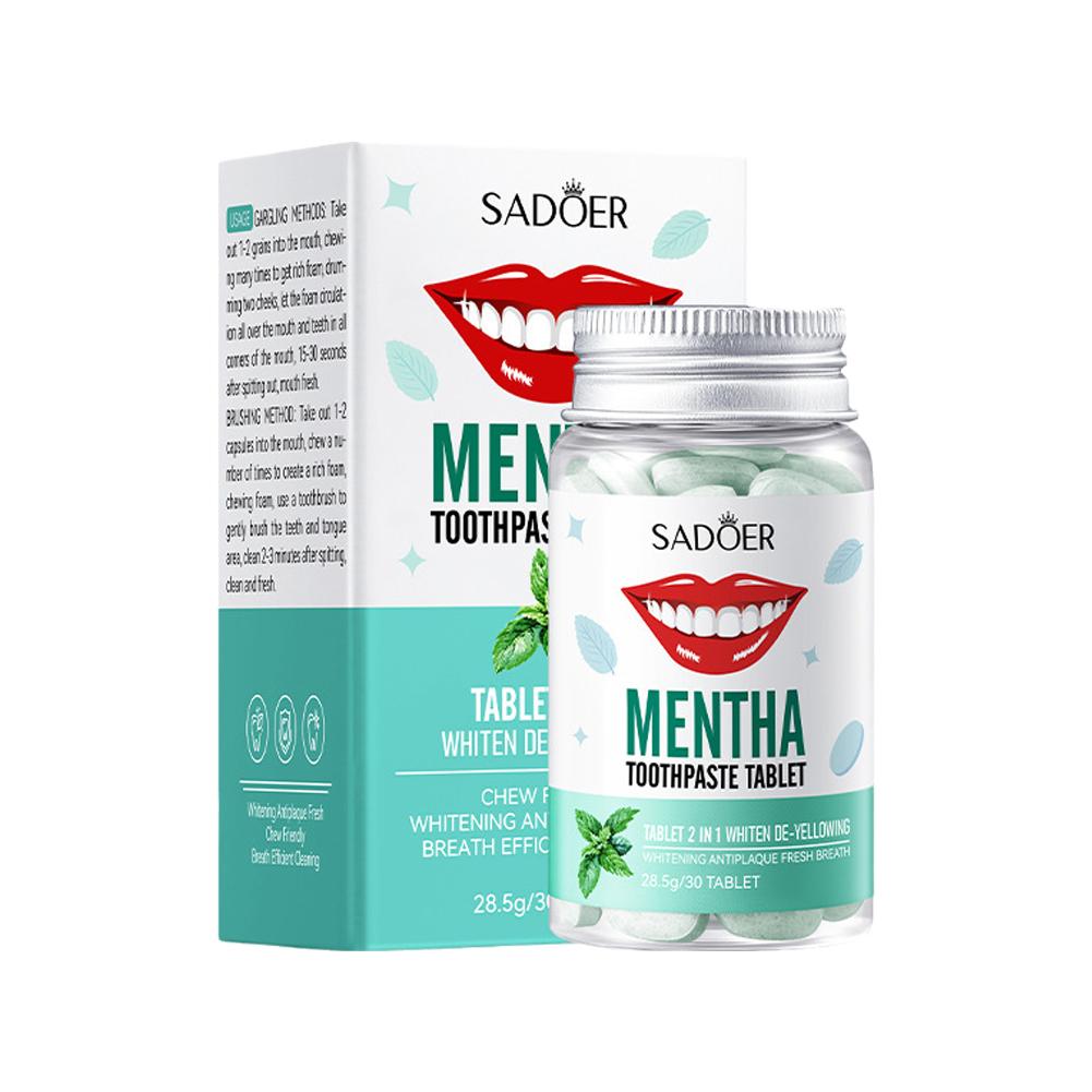 Mint Solid Toothpaste Tablets  - Teeth Whitening Street 评论和价格